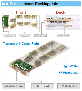 Maifix 1pcs 16ERG60-ZP10公制螺纹外车刀不锈钢数控刀具螺纹嵌件 - Product Image 5