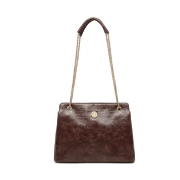 Bolsa feminina vintage de couro pu, bolsa feminina