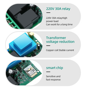 Fernbedienung Tuya-Schalter Zyklischer Timer-Ausschalt speicher für die Steuerung mit zwei Geräten AC220V - Product Image 5