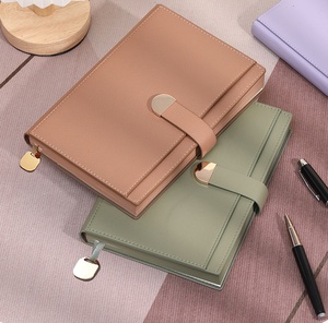 Premium Leather <strong>Notebook</strong> <strong>with</strong> Metal Magnetic Closure 100 Sheets 100gsm Tassel Bookmark Notepad PU <strong>Notebook</strong> <strong>with</strong> Pen Holder - Product Image 1