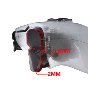 EXtremeRateクリックヘアトリガーキットショルダーボタン、PS5コントローラー用のカスタムフラッシュショットトリガーストップフレックスケーブル