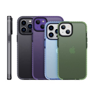 Matte Military Armor Shockproof Hydrid for Iphone14 case 13 Pro Max case Heavy Duty Translucent <strong>Cover</strong> - Product Image 3