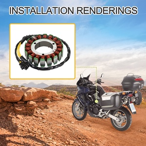 Goofit xe máy phát điện <span class=keywords><strong>Stator</strong></span> cuộn dây thay thế cho Honda xl1000v XL 1000V Varadero 1000 1999 2000 2001 2002 31120-mbt-611 - Product Image 6