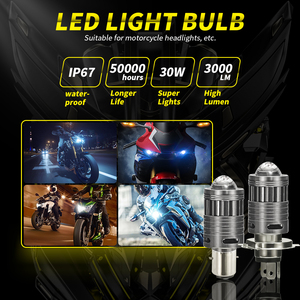 DXZ H4 LED far ampulü motosiklet 9003 Hi/Lo işın 30W 3000LM kar araci Scooter yer doğrudan dönüşüm KitADV ATV Re - Product Image 3