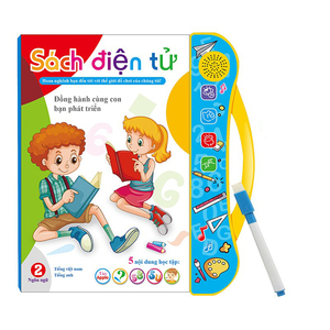 New English Vietnamese <strong>Language</strong> Reading Electronic <strong>Learning</strong> <strong>Machine</strong> Preschool Educational Toy Talking E Book Sound Book for Kids - Product Image 1
