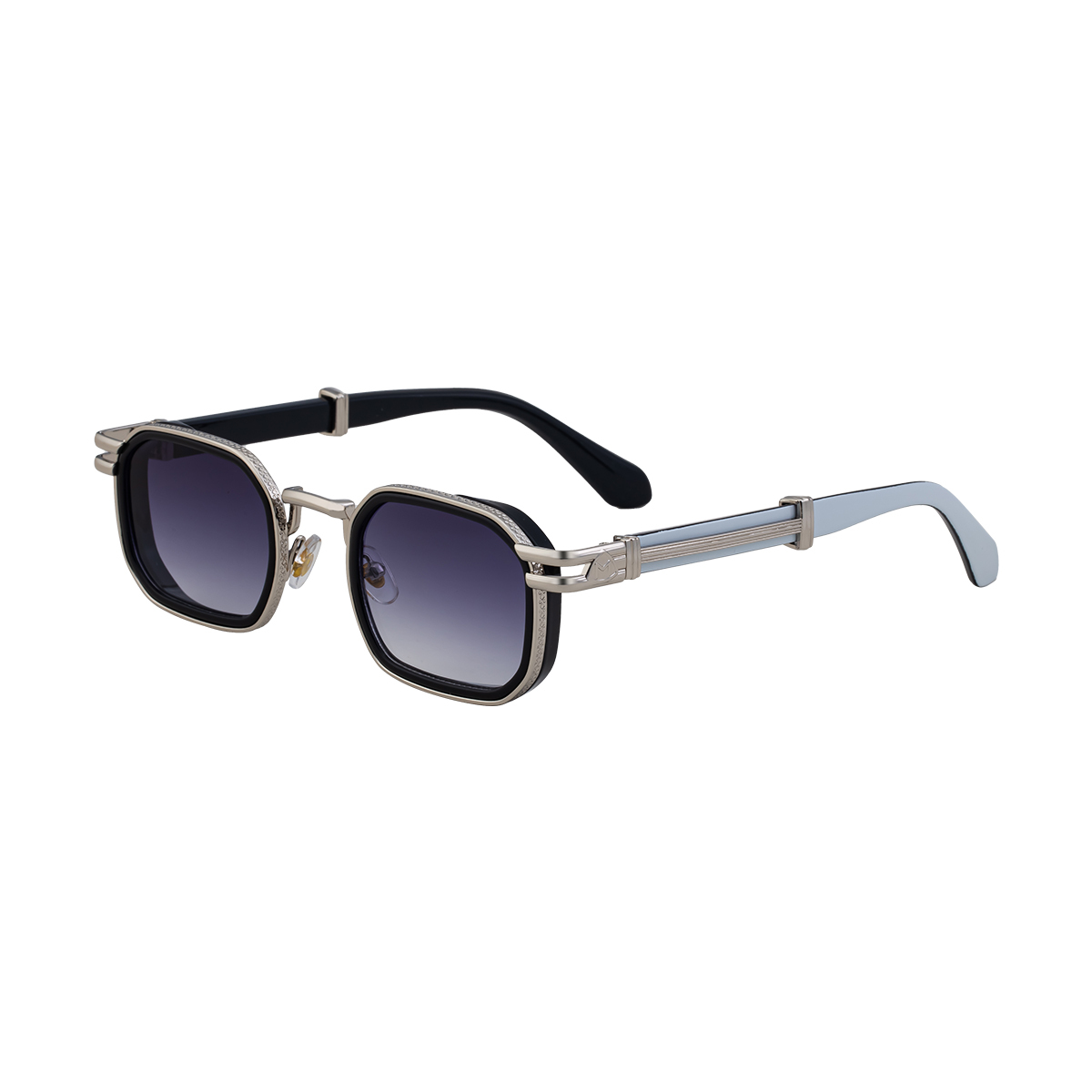 C8 Black Frame Silver White Black Gradient Gray
