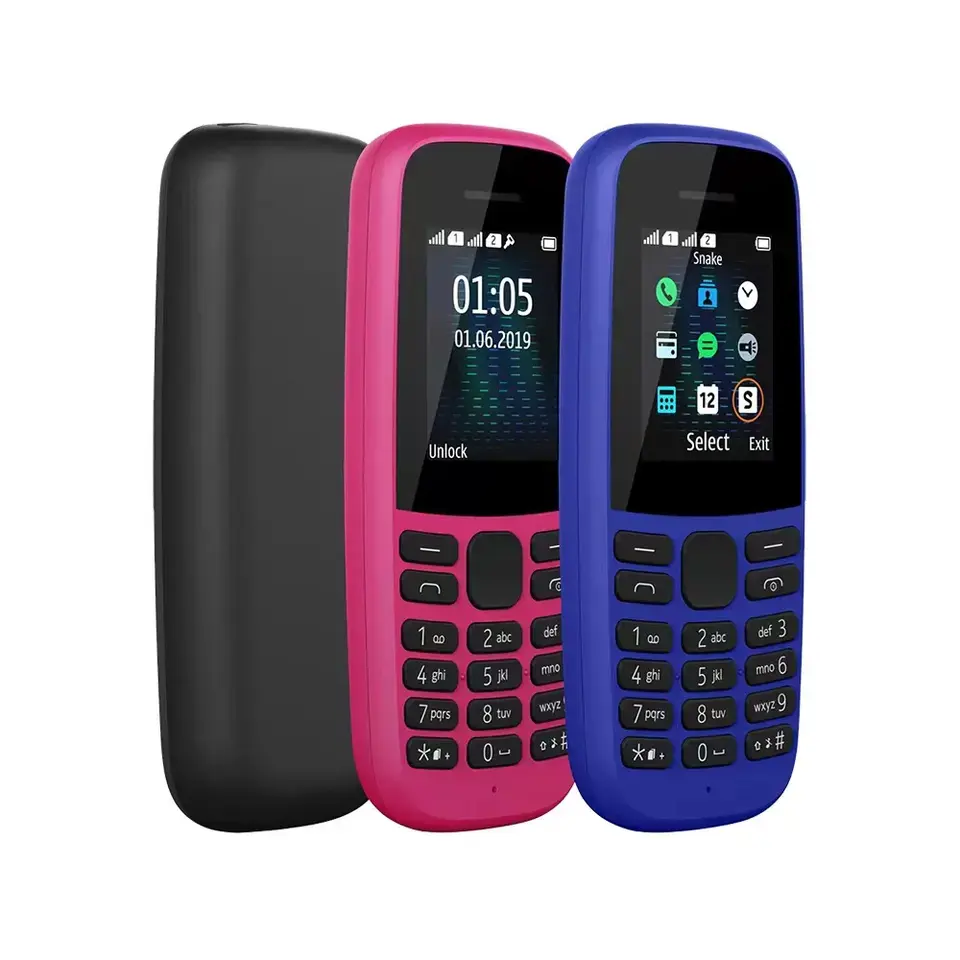 Voor Nokia 105 2019 Gloednieuwe Single Sim Kaart Handset Met Zaklamp Mini Feature Mobiele Telefoon Nokia 105