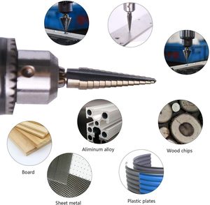 5pcs钛步进钻头自动中心冲头Hss4241钴多孔50尺寸钣金 - Product Image 3