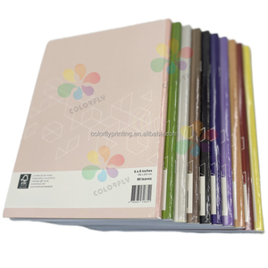 School <strong>Notebook</strong> A5 A6 30 <strong>Pages</strong> Sewing Binding Simple Various Colors Soft Cover <strong>Notebook</strong> <strong>With</strong> Colorful Colors - Product Image 1