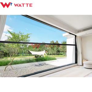 Aluminium legierung Rahmen Elektrisches Hebe fenster Vertikal Einziehbare Guillotine Doppels chicht Glas Balkon Wärme isolierung