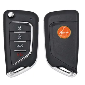 XHORSEXKCD02ENワイヤーユニバーサルVVDIリモートカーキー、4ボタン付きミニキーツール最大プログラマー用チップなし - Product Image 3