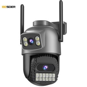 Besder 5MP Lente dual CCTV Cámara Seguridad Visión nocturna Detección de movimiento a todo color Sistema de cámara de seguridad para el hogar Inalámbrico - Product Image 1