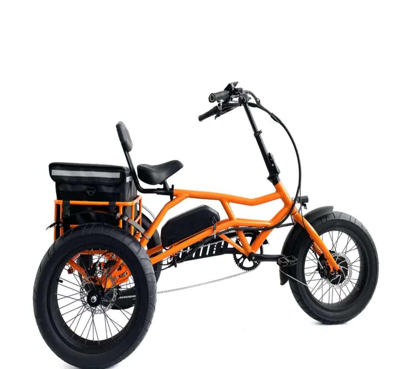 2023 nuevo diseño triciclo eléctrico neumático gordo 3 ruedas triciclo eléctrico tres ruedas bicicleta eléctrica de carga para adultos