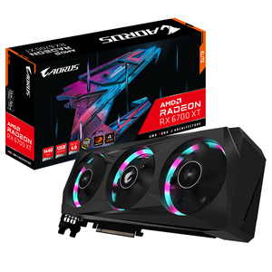 GIGABYTE AORUS Radeon RX 6700 XT ELITE 12G 12GB GDDR6 192 bit bellek arayüzü Video kartı ile entegre grafik kartı kullanılır - Product Image 1