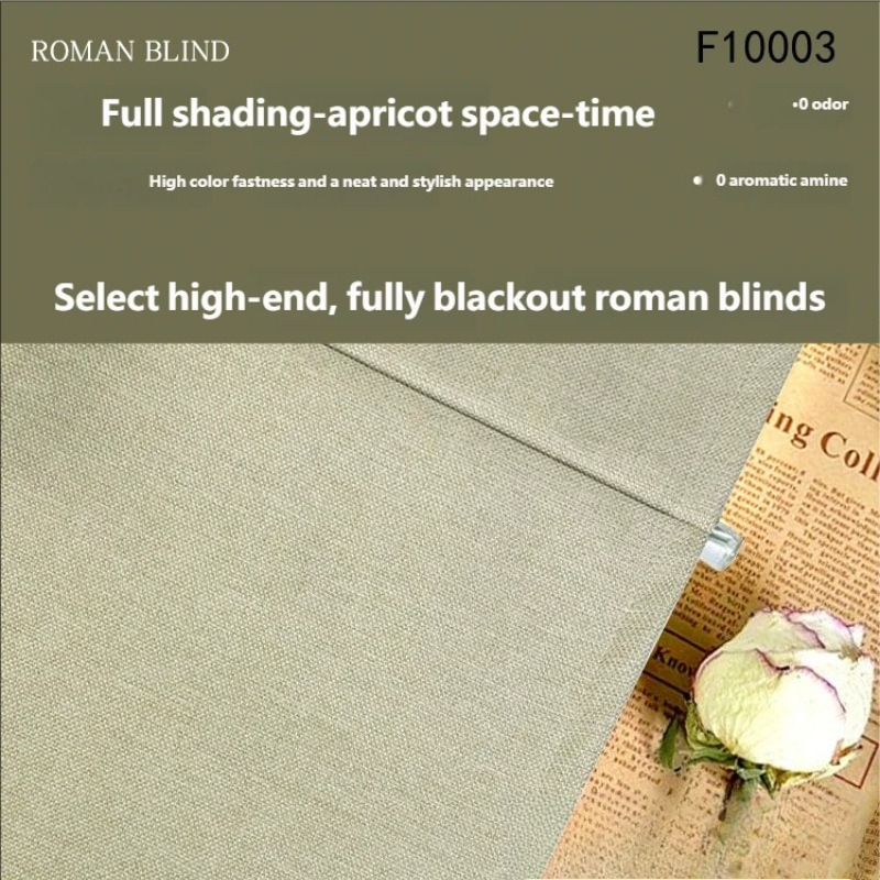 Store romain occultant monocouche : Horizon abricot