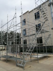 Tipo di luce d'acciaio galvanizzato modulare riutilizzabile dell'impalcatura industriale della serratura ad anello per l'applicazione all'aperto progettazione tradizionale