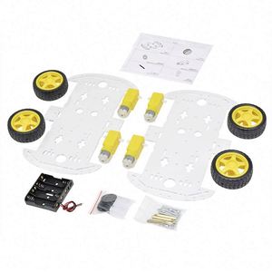 Studie 2WD Motor Smart Robot Auto Chassis Kit mit Acryl Speed Encoder Batterie kasten für Ardui - Product Image 5