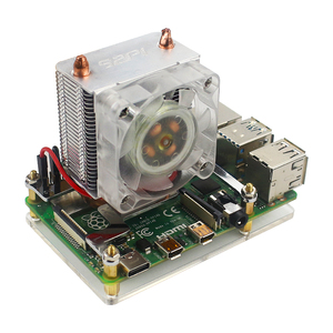 52Pi Ice Tower Cooling Fan for <strong>Raspberry</strong> <strong>Pi</strong> 4 Copper Tube with RGB Fan + Acrylic Plate <strong>Case</strong> for <strong>Raspberry</strong> <strong>Pi</strong> 4 <strong>Model</strong> B - Product Image 4