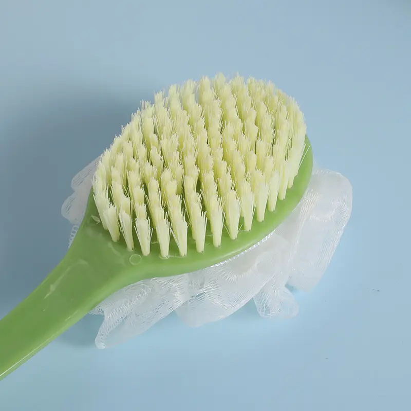 Uzun saplı vücut geri temizleme peeling scrubber banyo fırçası