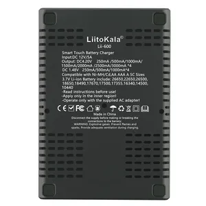 מטען הסוללה Lii-600 liitokala li-ion <span class=keywords><strong>3.7v</strong></span> ו-nimh 1.2v מתאים 18650 26650 21700 26700 aa + 12v5a מתאם - Product Image 3