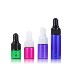 サンプルバイアルミニ1ml 2ml 3ml 5mlエッセンシャルオイルフロストグラスドロッパーアロマ液体ドロップピットボトル香水 - Product Image 5
