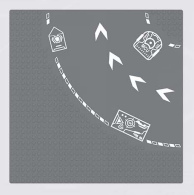 33908/33910 Construction <strong>Toy</strong> Sets Small Grain Interplanetary <strong>Highway</strong> Model Straight Route Turning Cross Building Blocks for Road - Product Image 4