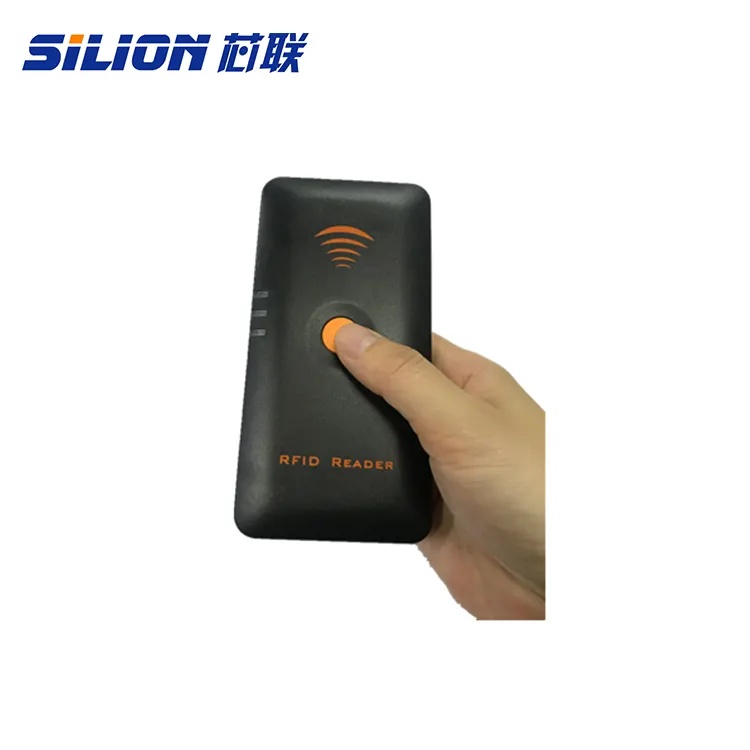 Silion 핸드 헬드 UHF 블루 치아 UHF RFID 리더 QM100 장거리 UHF Rfid 리더