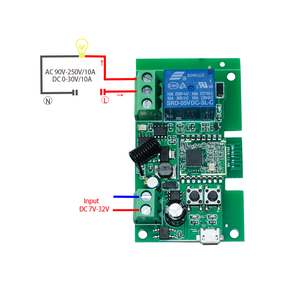 <strong>Zigbee</strong> 3.0 EWeLink Smart Remote <strong>Control</strong> Wireless Switch Module 1CH DC 7-32V 5V RF Receiver Relay for Alexa IFTTT <strong>Zigbee</strong> Switch - Product Image 4