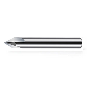 Solid Carbide 3 Flute <strong>Chamfer</strong> <strong>End</strong> <strong>Mill</strong> 45 Degree Grooving Tool Cutter Carbide Milling Cutter