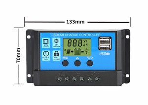 Auto-Detective Smart Solar Laderegler mit LCD-Display Dual USB PWM 10A/20A/30A-FSC1224 für 12V 24V Solars ysteme - Product Image 5