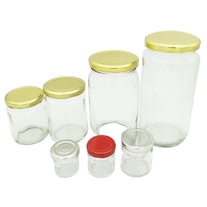25Ml 30Ml 50Ml 70Ml 195Ml 240Ml 350Ml 1000Mlขวดแก้วกลมใสพร้อมฝาปิด - Product Image 1