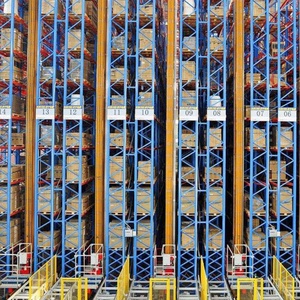 פלדה אוטומטי אחסון ואחזור אוטומטי פלדה (asrs) מחסן הגנה בפני קורוזיה עם גימור ציפוי אבקה