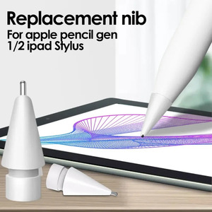 Apple Pencil 12スペアペン先セット用ペンシルチップキットiPencil1および2用の細い先端の耐摩耗性の交換用スタイラスペンチップ - Product Image 4