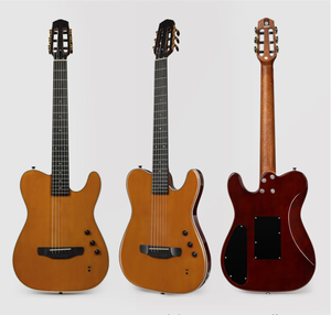 K8-K9 Stierkämpfer 38 Zoll 6 Stahlsaiten Ahorn hals Silent Folk Klassischer Hochglanz mit Chrous Delay Effekt E-Gitarre