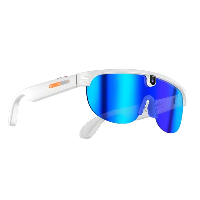 Montures blanches + Verres bleus