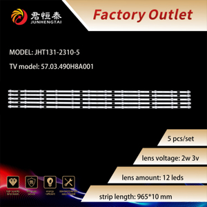 JHT LED131-2310-<strong>5</strong> <strong>Backlight</strong> Strip 3V2W New 5pairs/set Used for 49 Inch Light Bars JS-D-WB49H8-122C LED Light Good Price - Product Image 2