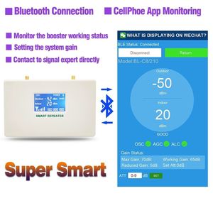 ตัวเพิ่มสัญญาณ B5 5G 850MHz 2G 3G 4G ดิจิตอล LCD Tuya ตรวจสอบแอปครอบคลุมถึง500M2 - Product Image 2