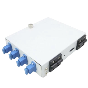 Mini caja de terminales de fibra óptica de metal de 4 puertos FTTH con conectores LC SC FC ST utilizados para aplicaciones de red FTTH - Product Image 2