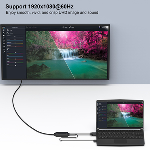 定制VGA到HDMI电缆与音频1.8仪表1080P电缆从VGA电脑笔记本电脑到HDMI显示器电视非双向 - Product Image 5