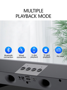 Altavoces de escritorio Bluetooth duales de alto volumen para computadora y Notebook-Barra de sonido LED de tira larga Ideal para fiestas - Product Image 5
