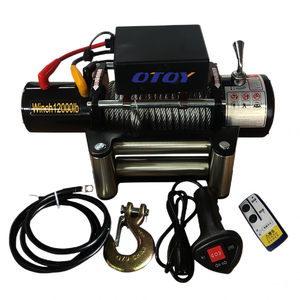 4WD钢丝绳12V 24v直流电机6000磅汽车越野电动绞车
