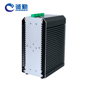工厂Din-Rail工业电脑机箱英特尔酷睿I5/I7/I9中央处理器2LAN sim卡X86无风扇嵌入式迷你电脑i9第12代