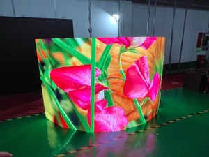 Elektronik büyük ekran kavisli LED ekran P5 LED yumuşak Film promosyon Poster ekran - Product Image 6
