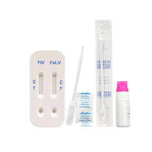 สัตว์ elisa การทดสอบคอมโบรีเอเจนต์ชุดทดสอบสัตวแพทย์แมว FIV Ab/FeLV Ag fiv ab felv ag รวมชุดทดสอบอย่างรวดเร็ว - Product Image 4