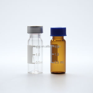 قنينة زجاجية للمختبر شفافة أو كهرماني قارورة زجاجية بمختبر <span class=keywords><strong>HPLC</strong></span> بغطاء لولبي من البلاستيك PP - Product Image 5