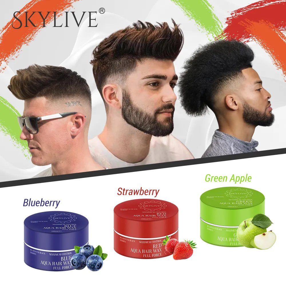 I migliori venditori di pomata per capelli Extra forte tenere i prodotti per parrucchieri da uomo in Gel pomata per capelli duratura Styling Vegan cera per capelli per uomo