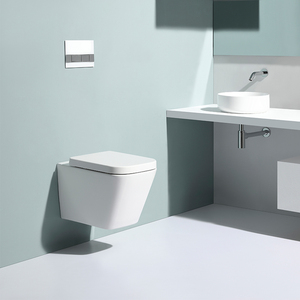 BF2470 şık duvara monte tuvalet, dayanıklı Porcelain lenden hazırlanmış küçük banyo için mükemmel ve yıkama yıkama sağlar - Product Image 3