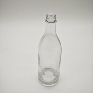 Sıcak satış toptan 750ml ren <span class=keywords><strong>Hock</strong></span> temizle cam şarap mantarlı şişe stoper uzun boyun Mini tasarım şampanya brendi için