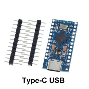 Pro Micro ATmega32U4 5V 16MHz MICRO/MINI/TYPE-C USB-Schnitts telle Ersetzen Sie ATmega328 Pro Mini durch 2-reihigen Pin-Header für Arduino IDE