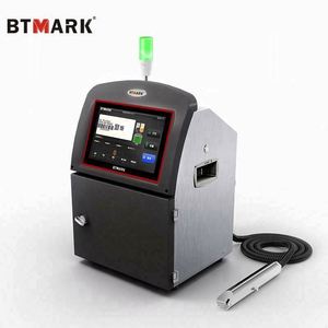 Tinten strahl drucker mit kleinem Zeichen Tinten strahl Batch-Codierung CIJ-Drucker Voll automatisches Logo-Barcode-Code-Druck gerät